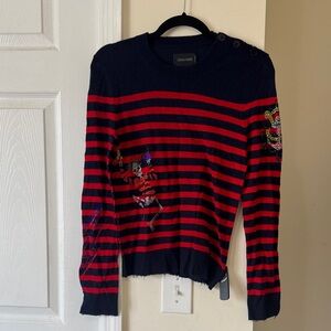 Zadig & Voltaire skeleton cashmere sweater